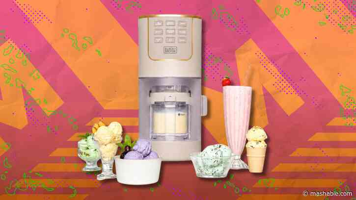 Whip up frozen sweet treats with $70 off the Black+Decker Ice Cream Maker