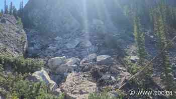 Large rockslide closes Rundle Rock climbing area in Banff National Park