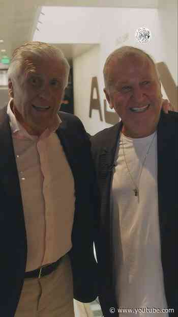 Mister Ajax, Sjaak Swart meets Brazilian football legend Zico ♥️