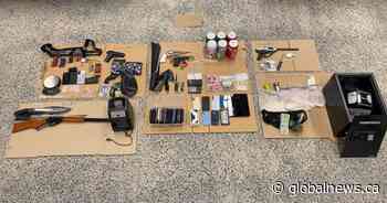 Guns, machetes and cellphones among items seized by northern Saskatchewan RCMP