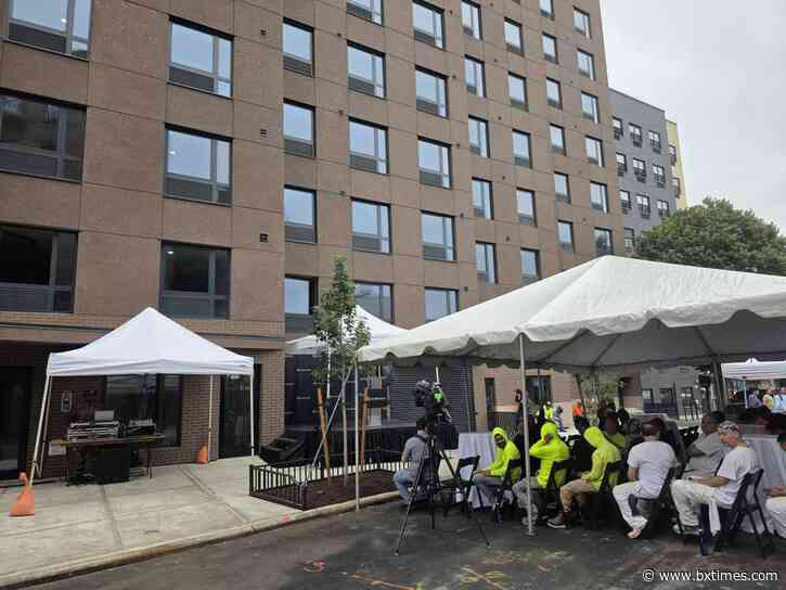 Bronx Borough President Vanessa Gibson cuts the ribbon on 166 new affordable apartments in Bedford Park