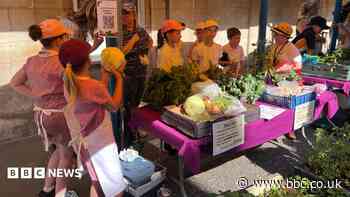 Children grow and sell own food at local market