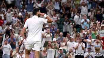 Djokovic outlasts FAA in 5-hour Wimbledon epic