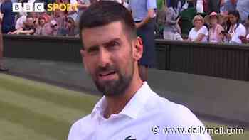 Novak Djokovic fumes at spoilsport Wimbledon official in row over closing the roof nearly TWO HOURS before sunset as tennis star moans 'where is the consistency' in tense exchange