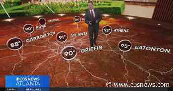 Slim rain risk not keeping temperatures down across metro Atlanta