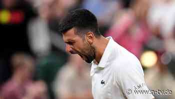 Historie in Wimbledon?: Fünfstündiger Tennis-Thriller bringt Djokovic ins Traum-Halbfinale