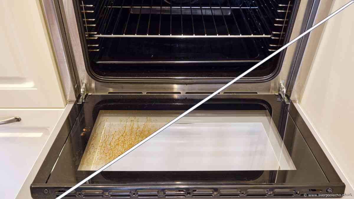 Baked-on oven glass stains will wipe off in 10 minutes with 1 natural item – no scrubbing