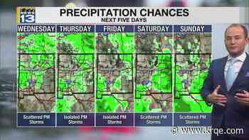 Storm chances continue across parts of New Mexico this week