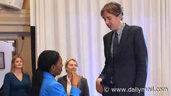 Kemi Badenoch and the young Tory she can really look up to!