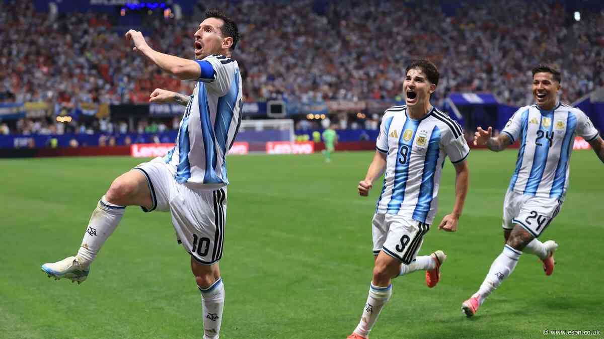 Where would Argentina be if not for Messi? On a fl...