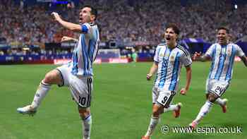 Where would Argentina be if not for Messi? On a fl...