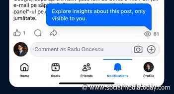 Facebook tests view count display for posts