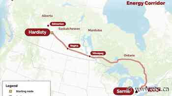 Wab Kinew tiptoes around questions about oil pipeline proposed by premiers Smith, Ford