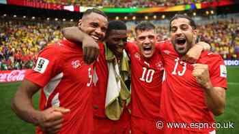 Swiss overcome penalty 'curse' to oust Colombia
