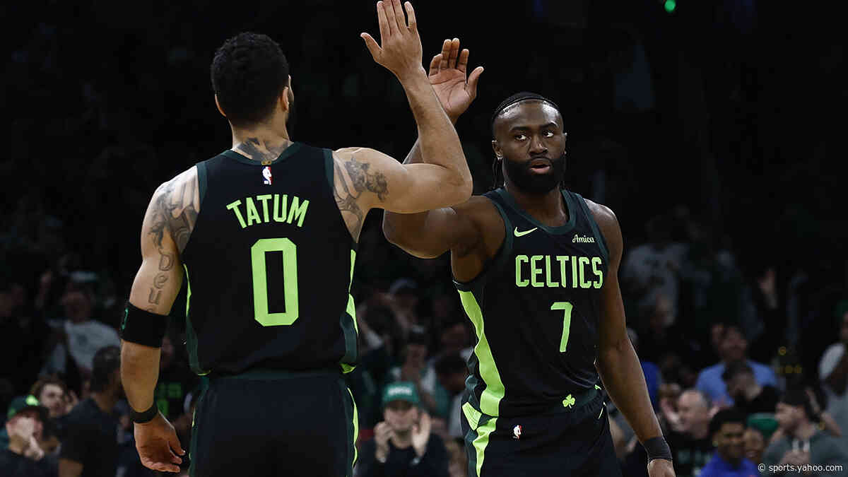Jayson Tatum gives first reaction to Celtics' Jaylen Brown trade