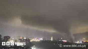 Watch: Moment rare tornado lashes central Chinese cities