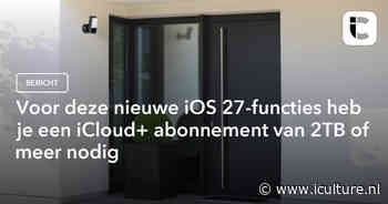 Voor deze nieuwe iOS 27-functies heb je een iCloud+ abonnement van 2TB of meer nodig