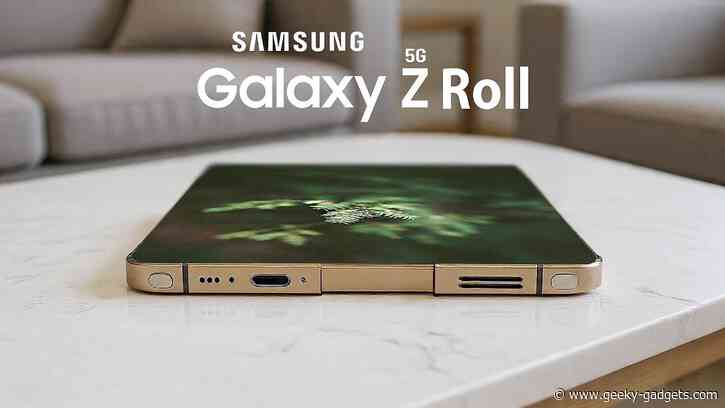 Samsung’s Motorized Galaxy Z Roll 5G Could Kill the Screen Crease For Good
