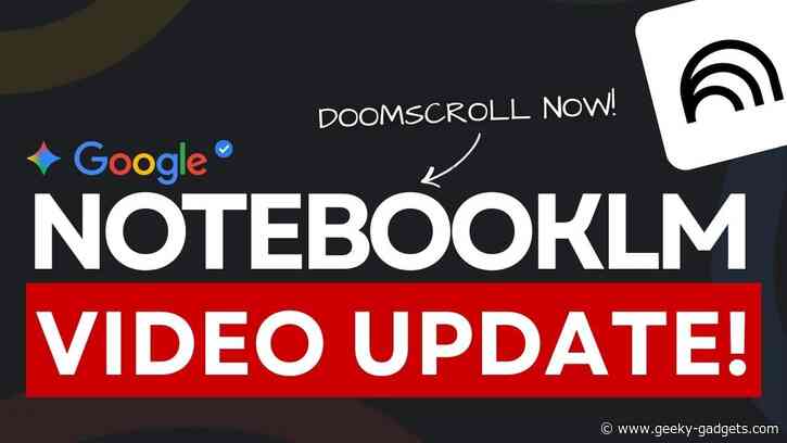 NotebookLM Now Converts Study Notes Into 60-Second Videos