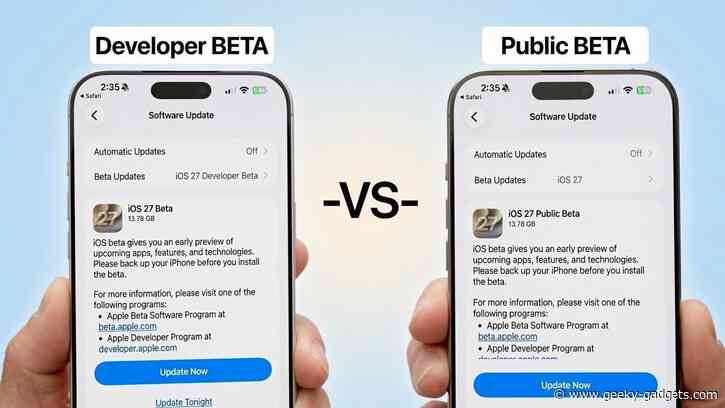 The Difference Between the iOS 27 Public and Developer Betas