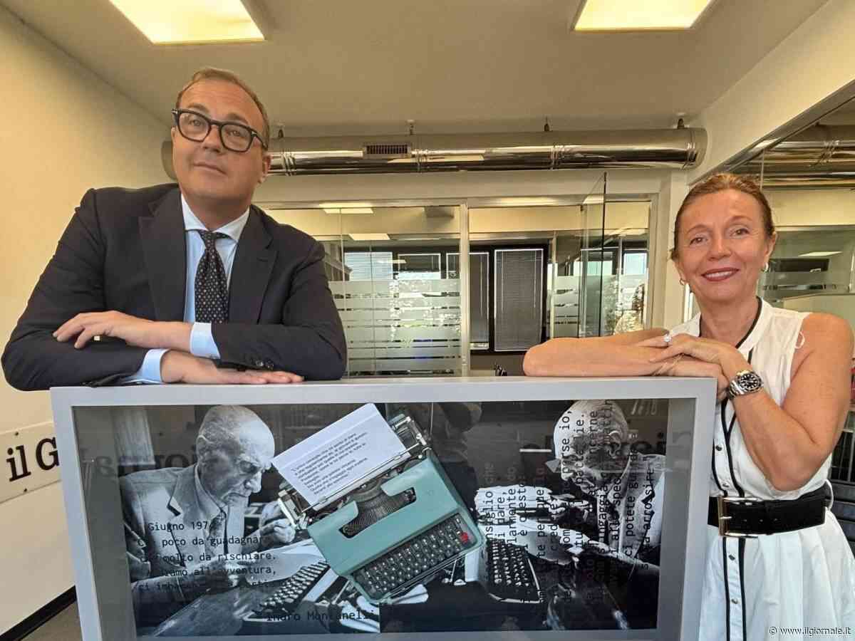 Montanelli con la "Lettera 32", l'opera della nostra lettrice