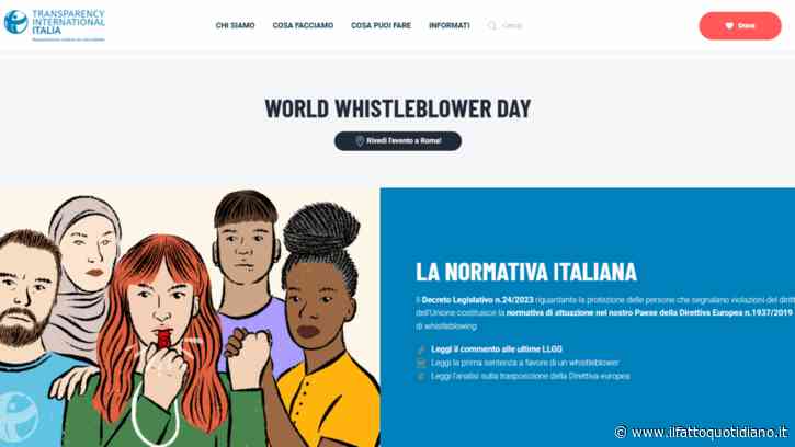 Whistleblowing, qualcosa sembra muoversi nei tribunali italiani