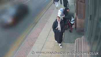 Moment 97-year-old is hugged and kissed by women in Manchester before their disgusting rouse became clear