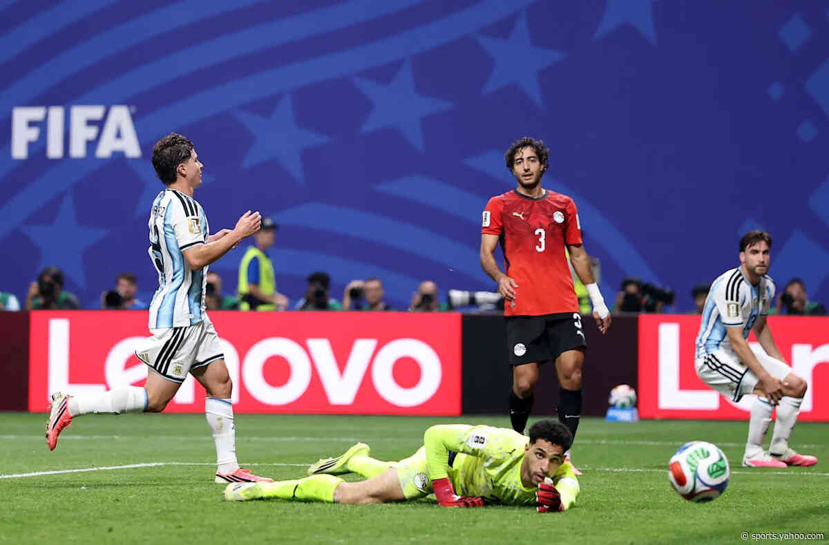 Barcelona transfer target Julian Alvarez responds to future question after Argentina comeback: ‘Important things are coming up’