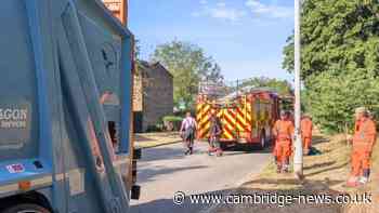 Bin lorry catches fire as council issues battery warning