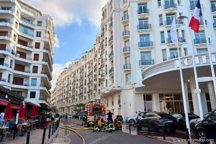 Un incendie se déclare dans un appartement à Cannes : les habitants confinés le temps de l’intervention