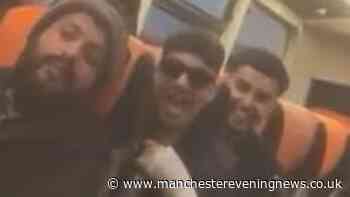 Police want to speak to these men after 'threats made' on bus to Manchester