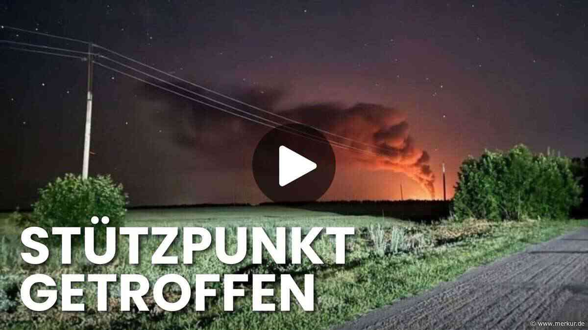 Ukraine trifft russische Luftwaffen-Basis: Gigantische Rauchwolke am Horizont