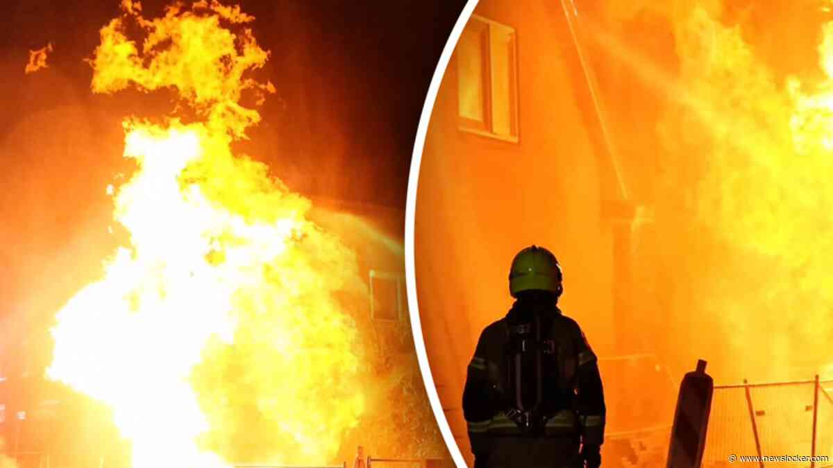 Enorme vlammen door gaslek: huizen ontruimd