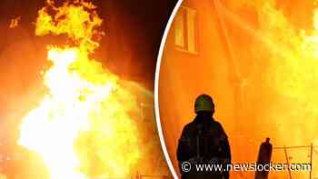 Enorme vlammen door gaslek: huizen ontruimd