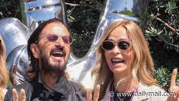 Beatles legend Ringo Starr makes a rare appearance with his Bond girl wife Barbara Bach as they celebrate his 86th birthday in Beverly Hills