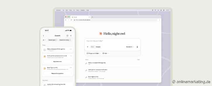 Laptop zu, Claude arbeitet weiter – Cowork startet auf Web und Mobile