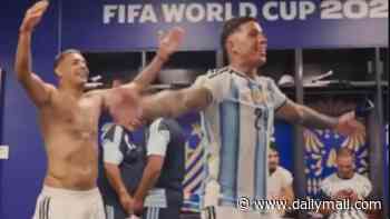 Argentina's World Cup stars taunt England with chants about the Falklands in their dressing room - while their fans are ALREADY singing about knocking Three Lions out in semi-final