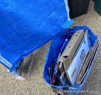 North London council to roll back use of blue sacks as residents 'stop recycling'
