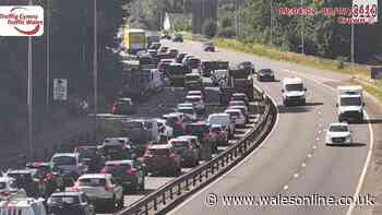 Lorry crash causes delays on A470 as lanes closed in both directions