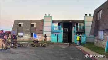 Fire crews respond to southwest OKC apartment fire, no injuries