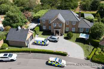Hunt for man after wife and two daughters found dead at home