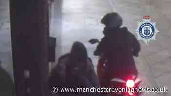 CCTV images of bank robbers on motorbike released