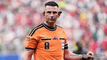 Revealed: Reason why top English referee Michael Oliver could be BLOCKED from taking charge of the World Cup final