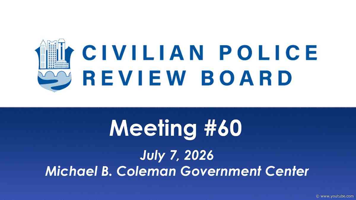 Columbus Civilian Police Review Board Meeting #60.