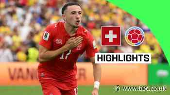 Switzerland beat Colombia on penalties to reach quarter-finals