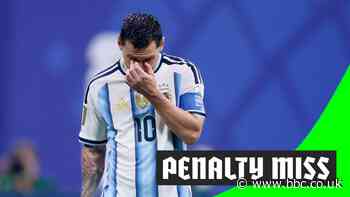 Messi denied from penalty spot by 'brilliant' Shobeir save
