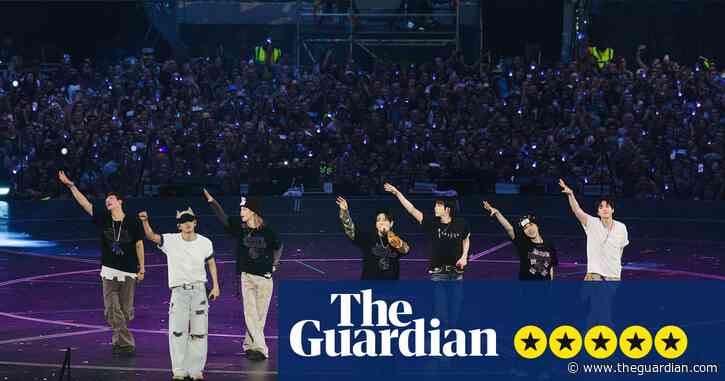 BTS review – pure joy and astonishing versatility at K-pop titans’ first UK show in seven years