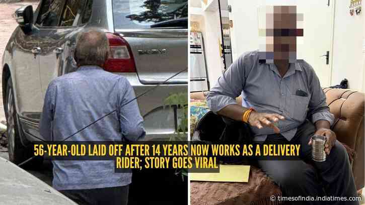 'Aaj kaam hi nahi tha, wait kar raha tha kaam ke liye': 56-year-old laid off after 14 years now works as a delivery rider; story goes viral