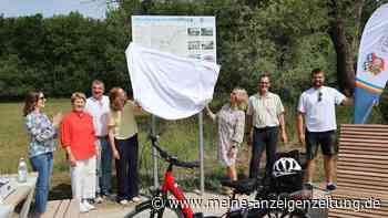 Radraststätte an Isarradweg bei Hangenham eröffnet – mit Liege und Servicestation
