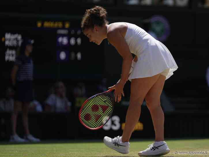 Wimbledon, si ferma ai quarti la corsa di Paolini: l'ucraina Kostyuk vince in due set